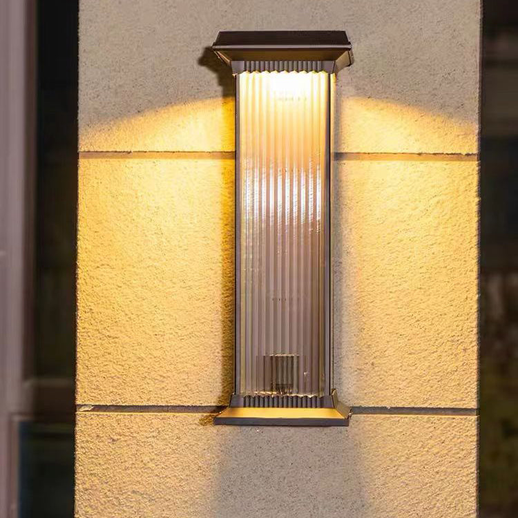 Waterproof Glass 1/2 Light Outdoor Wall Sconce Lamp