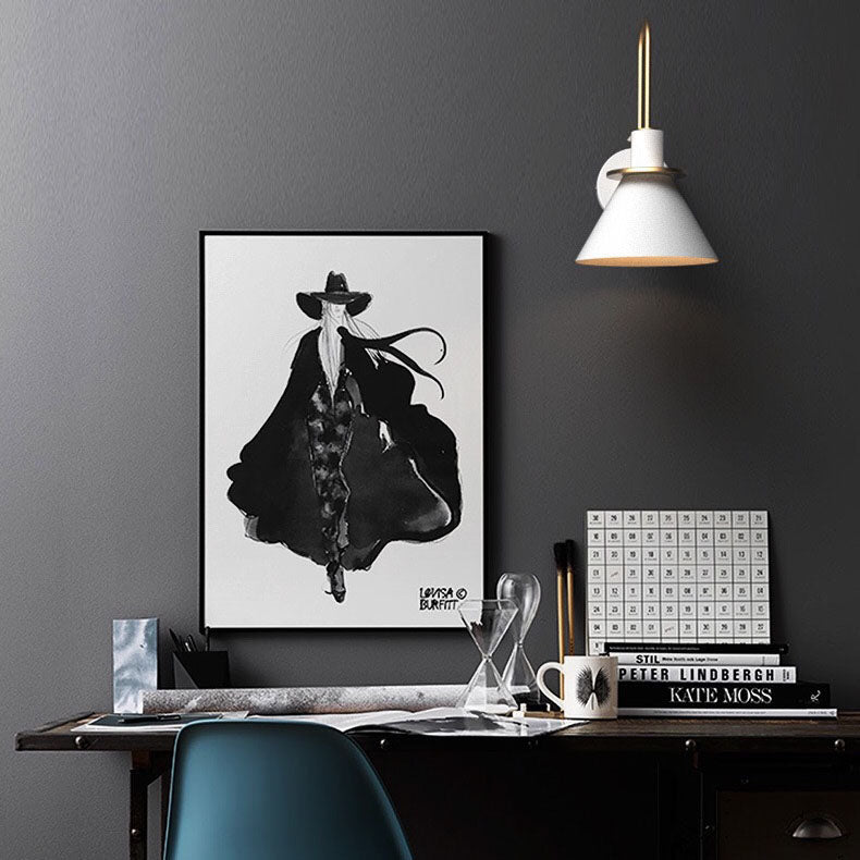 Scandinavian Macaron Horn Iron 1-Light Wall Sconce Lamp