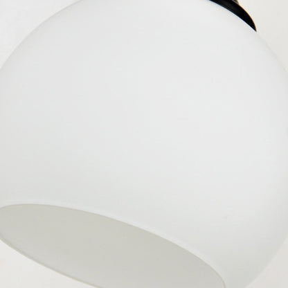 Simplicity Spherical Glass Shade 1-Light Wall Sconce Lamp