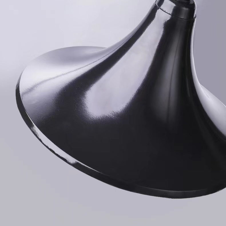 Industrial Aluminum Horn Shape 1-Light Wall Sconce Lamp