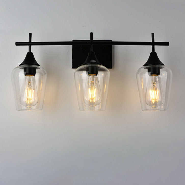 Traditional Wine Glass Iron 2/3 Light Wall Sconce Lamp