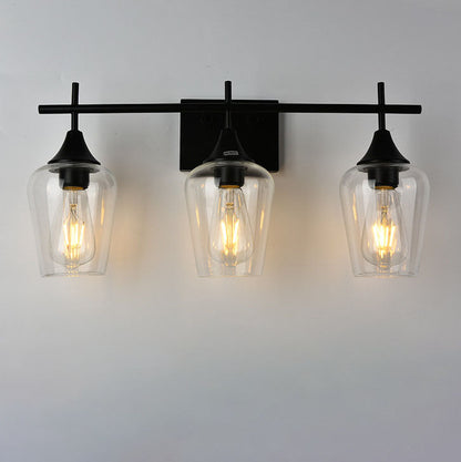 Traditional Wine Glass Iron 2/3 Light Wall Sconce Lamp