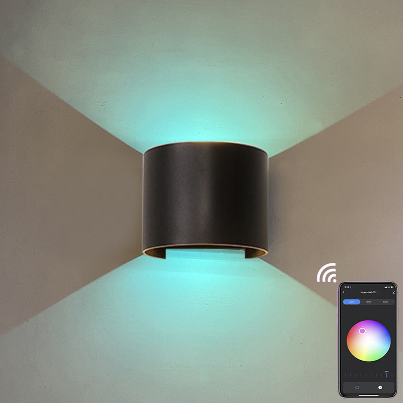 Aluminum APP Dimming Waterproof LED Wall Sconce Lamp