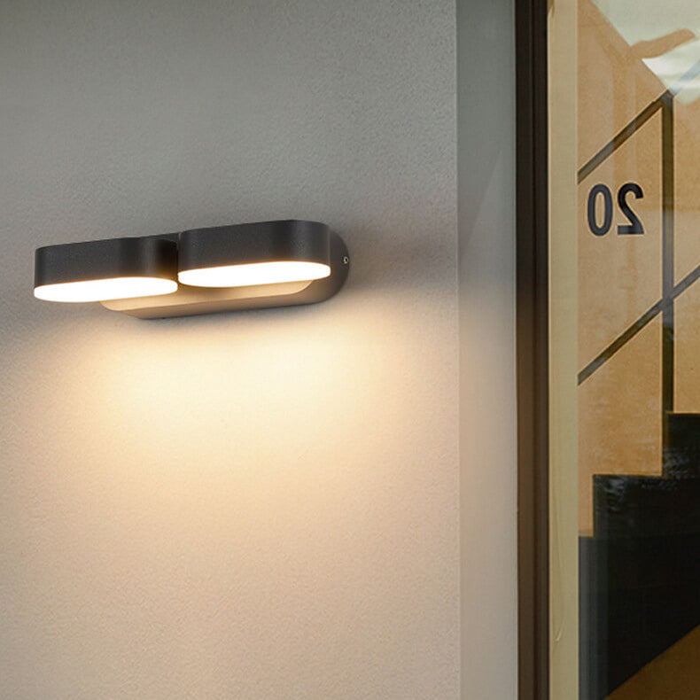 Aluminum Double Head Adjustable LED Wall Sconce Lamp