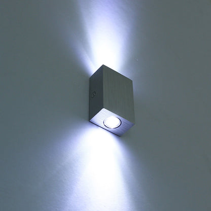 Simplicity Waterproof Aluminum Cubic LED Wall Sconce Lamp