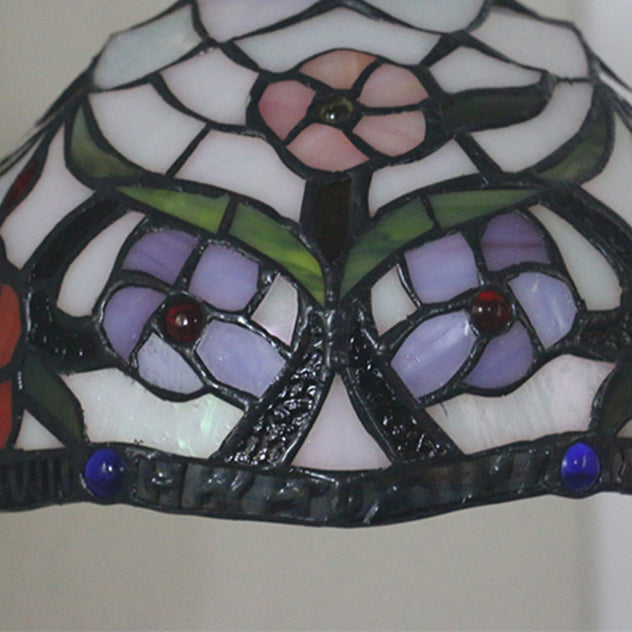 Tiffany Circle Alloy Iron Stained 1-Light Wall Sconce Lamp