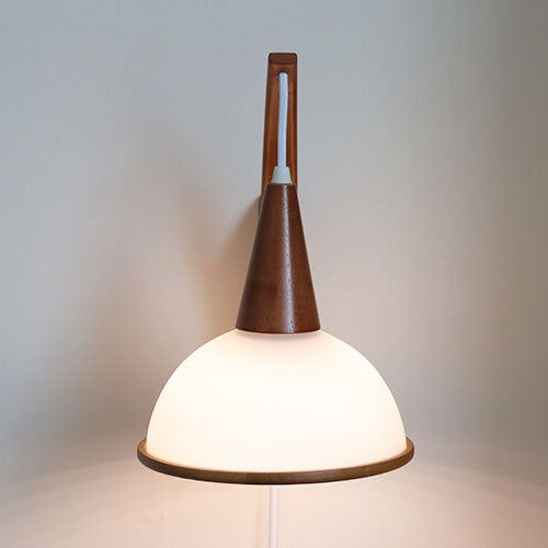 Japanese Fabric Umbrella Shade 1-Light Wall Sconce Lamp