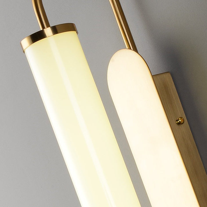 Nordic Iron Acrylic Cylinder Strip LED Wall Sconce Lamp
