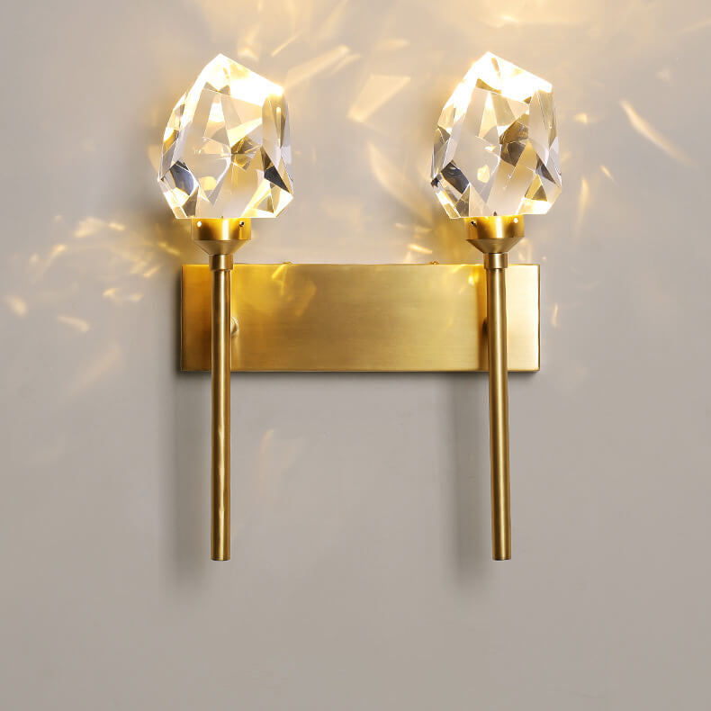 Full Crystal Scepter Design 1/2-Light LED Wall Sconce Lamp