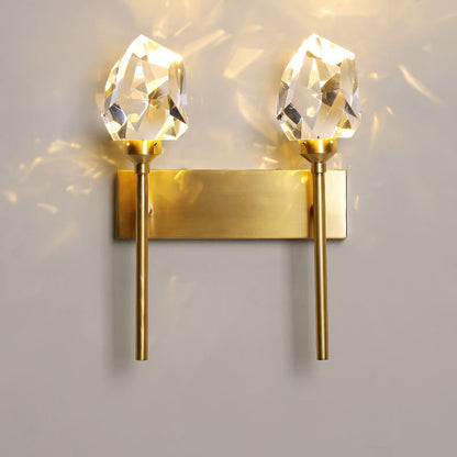 Full Crystal Scepter Design 1/2-Light LED Wall Sconce Lamp