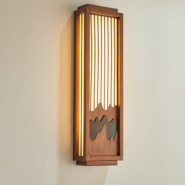 Chinese Steel Outdoor Waterproof 1-Light Wall Sconce Lamp