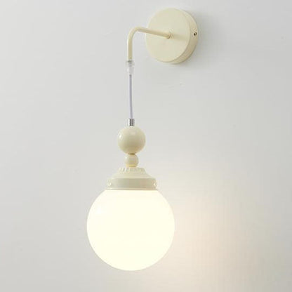 Scandinavian Gourd Iron Glass 1-Light Wall Sconce Lamp