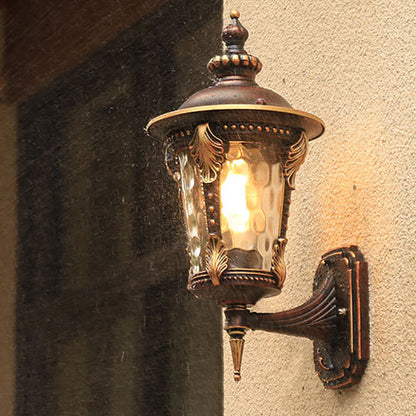 Cylinder Aluminum Glass 1-Light Wall Sconce Lamp
