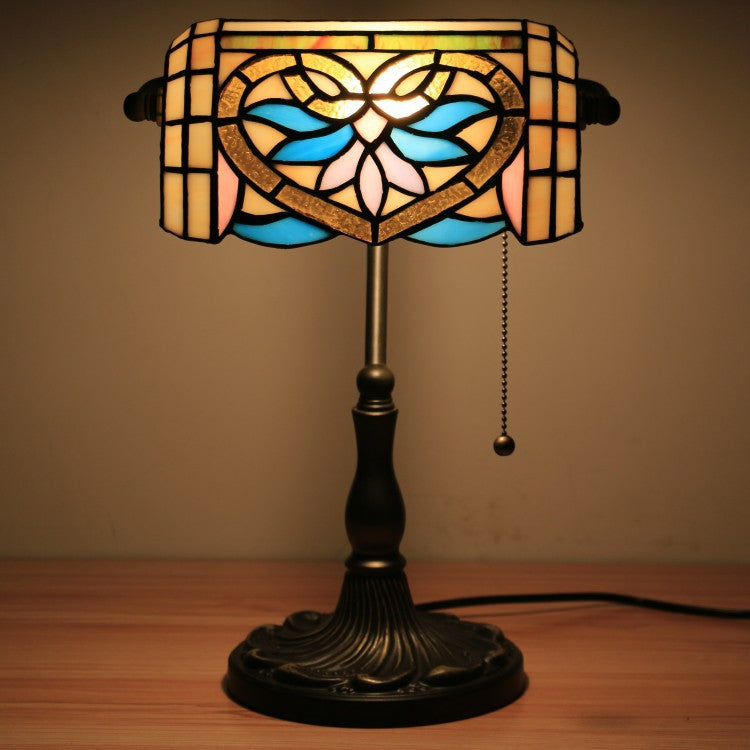 Tiffany Zinc Alloy Stained Glass 1-Light Table Lamp
