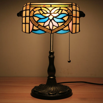 Tiffany Zinc Alloy Stained Glass 1-Light Table Lamp