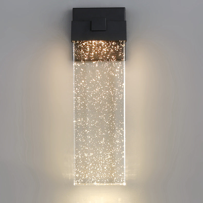 Simplicity Crystal Rectangular LED Wall Sconce Lamp