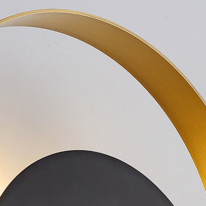 Modern Minimalist Iron Circle Ring 1-Light Wall Sconce Lamp