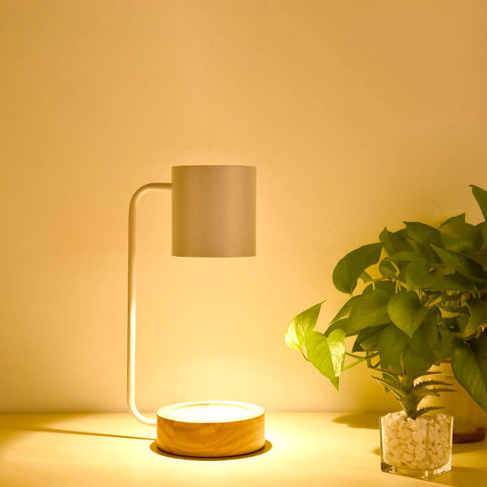 Japanese Minimalist Wood Timing Dimming Table Lamp