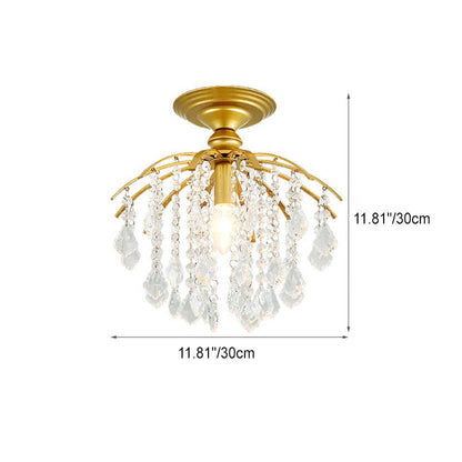 Modern Crystal Iron Ceiling Light