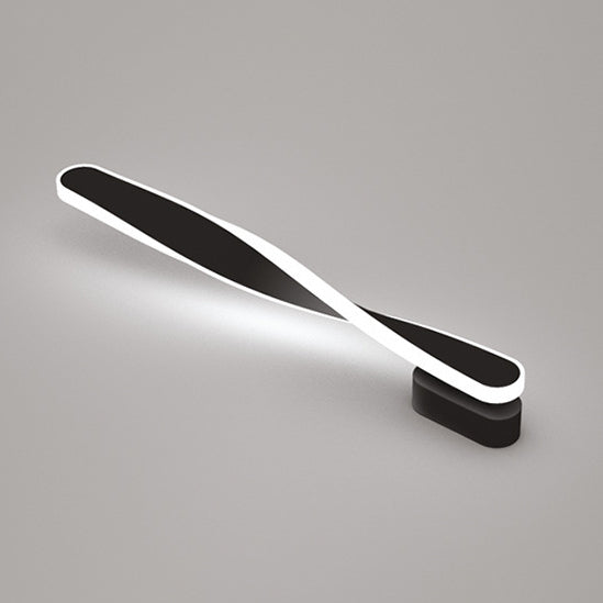Spiral Long Aluminum Silicone LED Wall Sconce Lamp