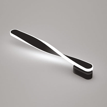 Spiral Long Aluminum Silicone LED Wall Sconce Lamp