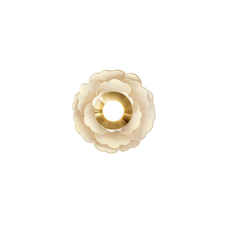 Light Pattern Round Iron Acrylic LED Wall Sconce Lamp