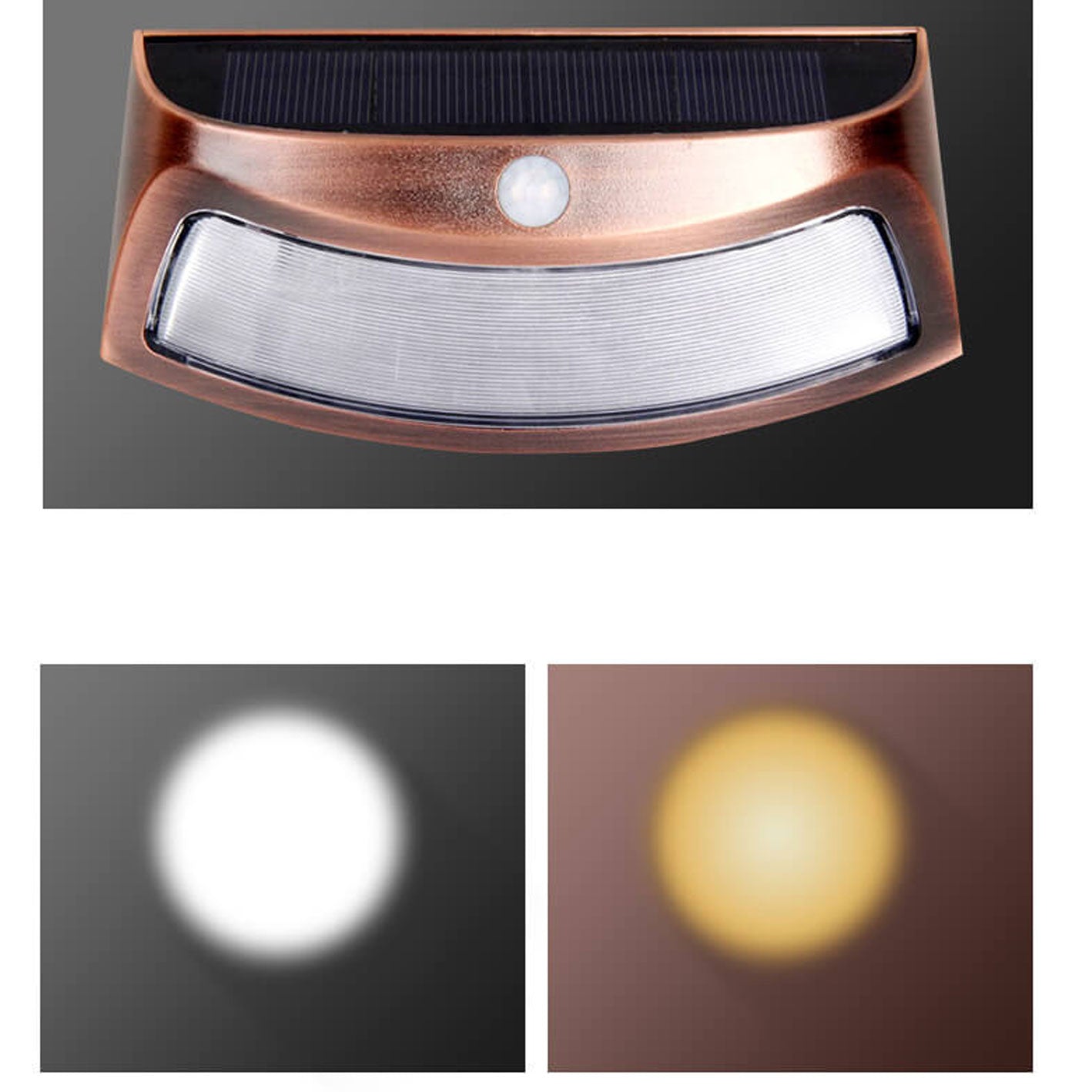 Solar Outdoor Waterproof Patio LED Wall Sconce Lamp