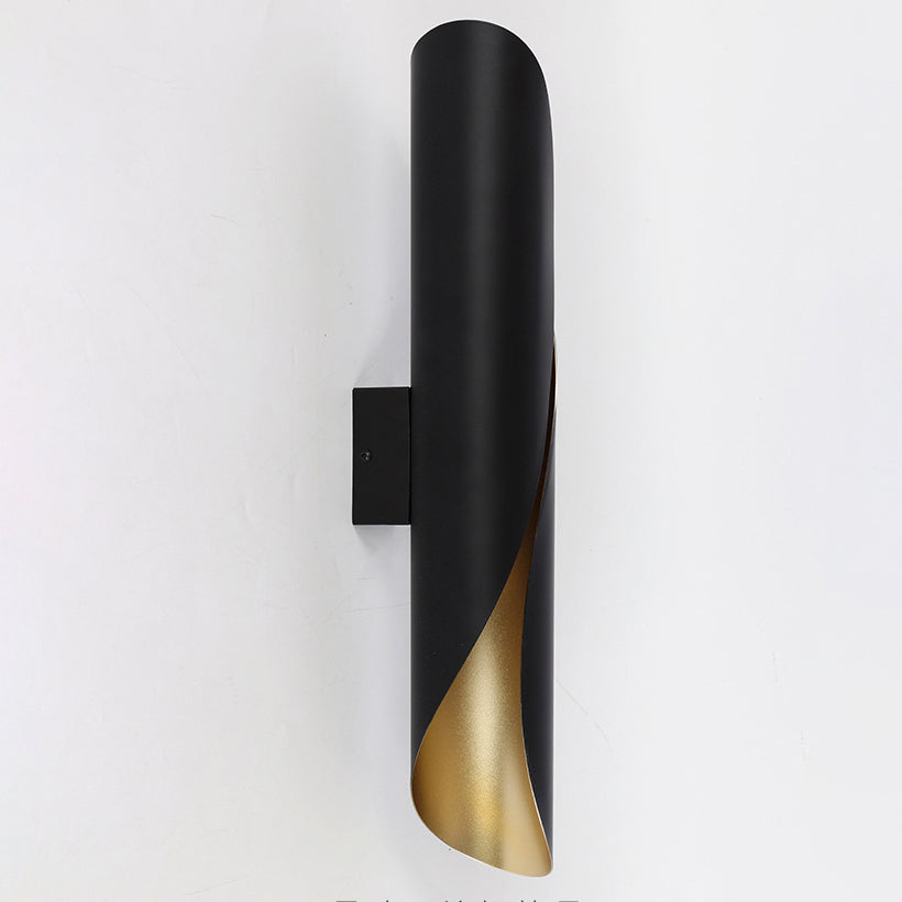 Nordic Strip Spiral Iron 2-Light Wall Sconce Lamp