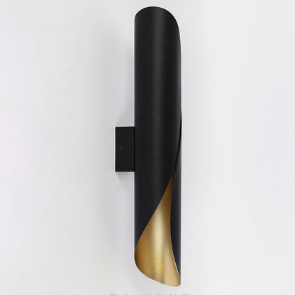 Nordic Strip Spiral Iron 2-Light Wall Sconce Lamp