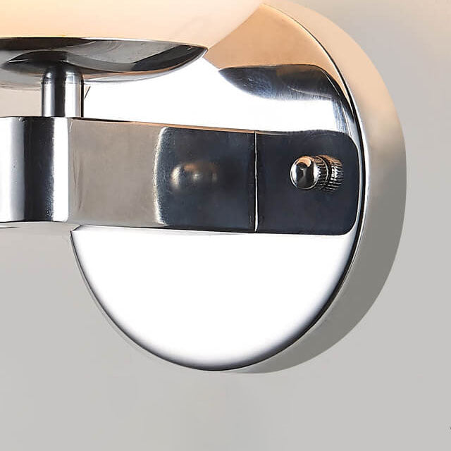 Scandinavian Orb Shade Iron Base 1-Light Wall Sconce Lamp