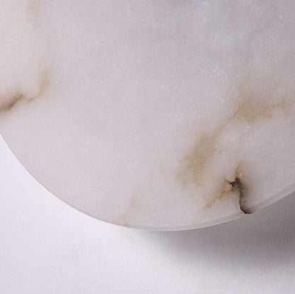 Modern Luxury Round Marble Iron LED Wall Sconce Lamp