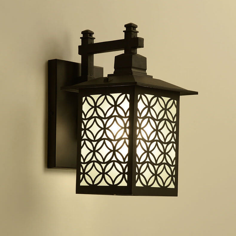 Chinese Sheet Zinc Alloy 1-Light Wall Sconce Lamp
