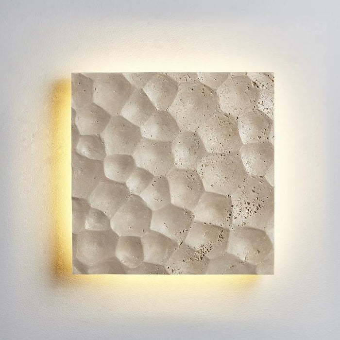 Contemporary Creative Stone Square LED Wall Sconce Lamp