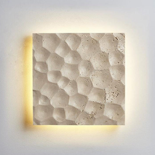 Contemporary Creative Stone Square LED Wall Sconce Lamp