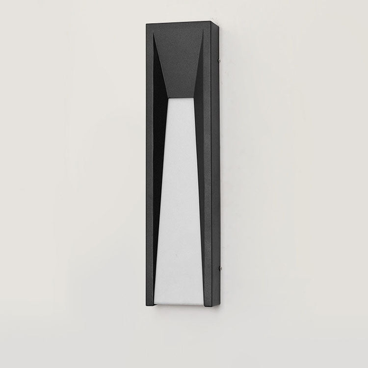 Waterproof Steel Cuboid Acrylic Shade LED Wall Sconce Lamp