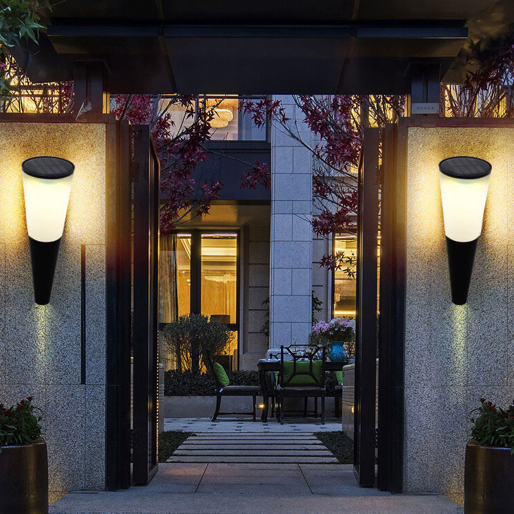 Solar Horn Design LED Outdoor Decoration Wall Sconce Lamp