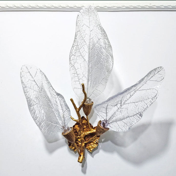 Light Luxury All-Copper Resin 2/3-Light Wall Sconce Lamp