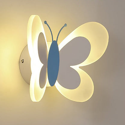 Creative Acrylic Butterfly Design Iron LED Wall Sconce Lamp