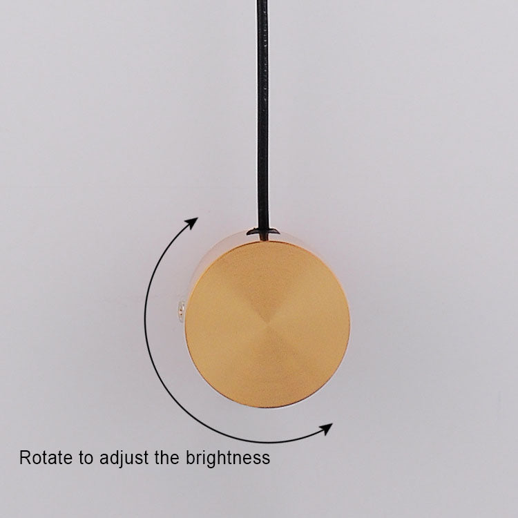 Hardware Acrylic Rotatable Round Shade LED Wall Sconce Lamp