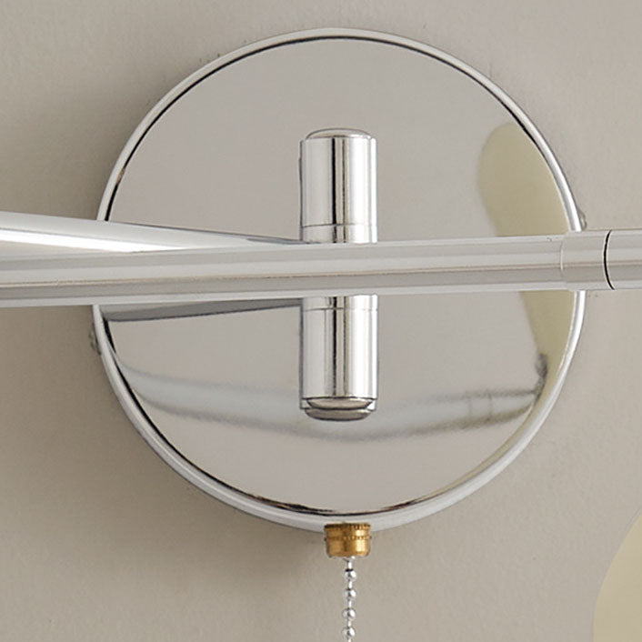 Simplicity Wrought Iron Disc 1-Light Wall Sconce Lamp