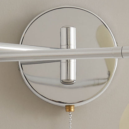 Simplicity Wrought Iron Disc 1-Light Wall Sconce Lamp
