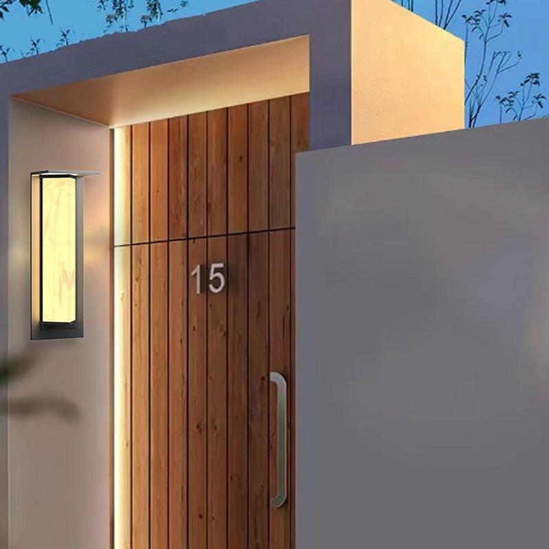 Simplicity PC Triangular Prism LED Outdoor Wall Sconce Lamp