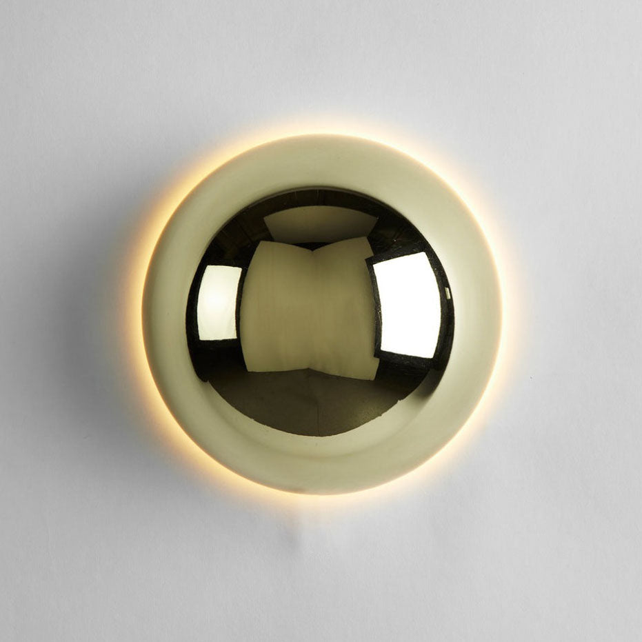 Simplicity Meteorite Semicircle Metal LED Wall Sconce Lamp