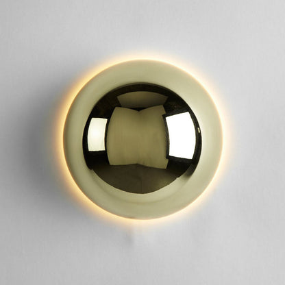 Simplicity Meteorite Semicircle Metal LED Wall Sconce Lamp
