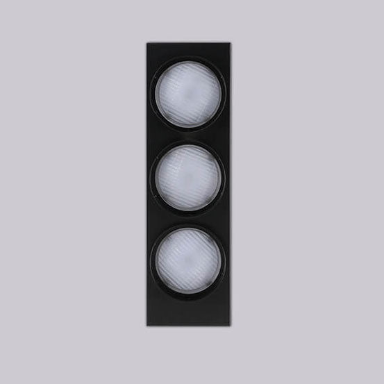 Industrial Traffic Light Metal 3-Light LED Wall Sconce Lamp