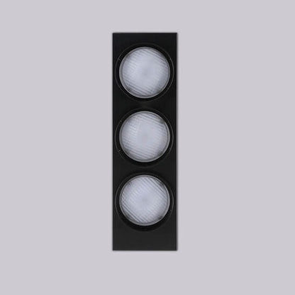 Industrial Traffic Light Metal 3-Light LED Wall Sconce Lamp