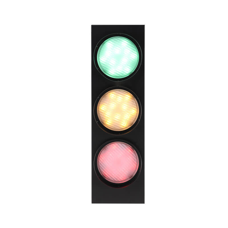 Industrial Traffic Light Metal 3-Light LED Wall Sconce Lamp