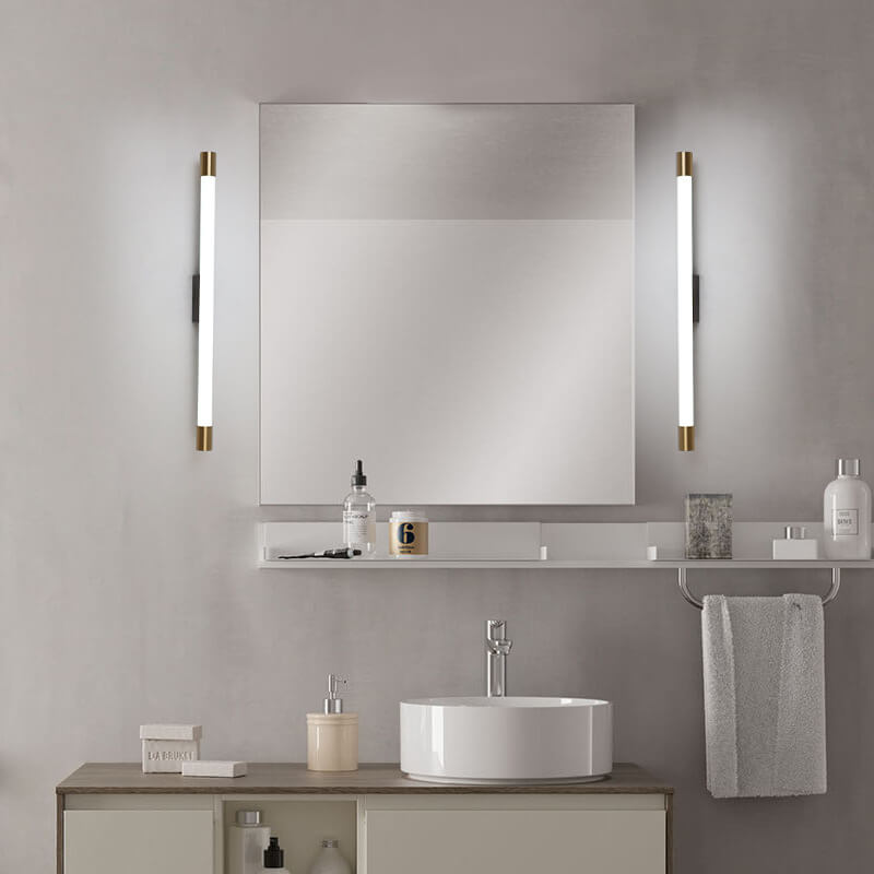 Cylinder Aluminum LED Mirror Front Light Wall Sconce Lamps