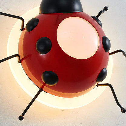 Creative Cartoon Beetle Acrylic LED Kids Wall Sconce Lamp