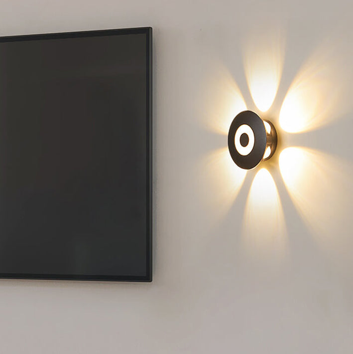 Aluminum Flower Row Lighting Effect LED Wall Sconce Lamp